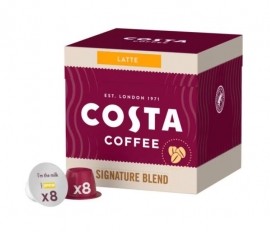 Capsule cafea Costa Signature Blend Latte, compatibile Dolce Gusto 16 x 11.4 g