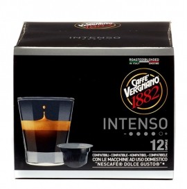 Capsule cafea VERGNANO Intenso, compatibile Dolce Gusto, 12 capsule