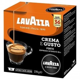 Lavazza Capsule A Modo Mio Crema E Gusto, cafea macinata ambalata in atmosfera protectoare 0.27 kg