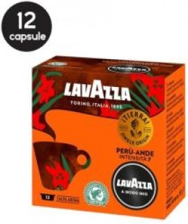 Lavazza Capsule A Modo Mio Tierra Peru, cafea macinata ambalata in atmosfera protectoare 0.09 kg